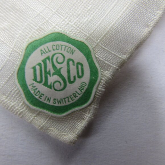 Christmas Holiday Handkerchief Embroidered Bells Made in Switzerland - Picture 4 of 6